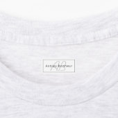 Étiquettes White Grey et Black | Cool Name & Monogram (Apposé)