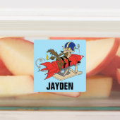 Étiquettes WILE E. COYOTE™ lance Red Rocket | Ajouter un nom (Apposé)