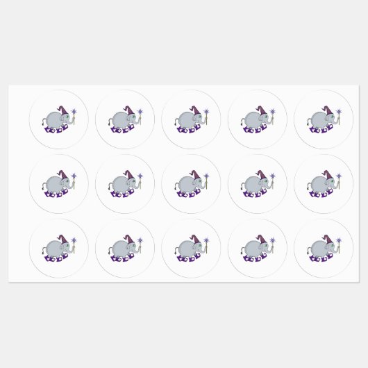 Étiquettes Wizard Elephant (Feuille)