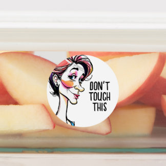 Étiquettes Women's Day Card - Funny Caricature 1 + your text