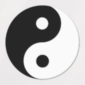 Étiquettes Yin Yang (Design 2)