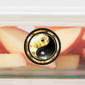 Étiquettes Yin Yang or sur noir (Apposé)