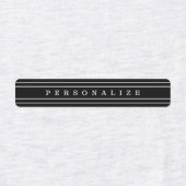 Étiquettes Your Custom Text & Modern Stripes | Black & White