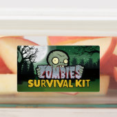 Étiquettes Zombies Survival Kit Party (Apposé)