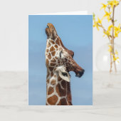 Étirage de la carte de girafe (Fleur jaune)