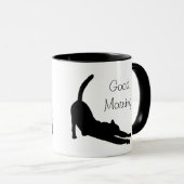 Étirage de la tasse de silhouette de chat (Devant droit)