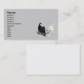 Étirage des cartes de visite de Labradoodles (Devant / Derrière)