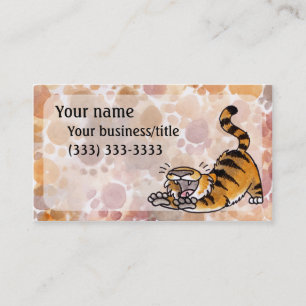 Étirage du carte de visite de tigre