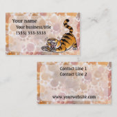 Étirage du carte de visite de tigre (Devant / Derrière)