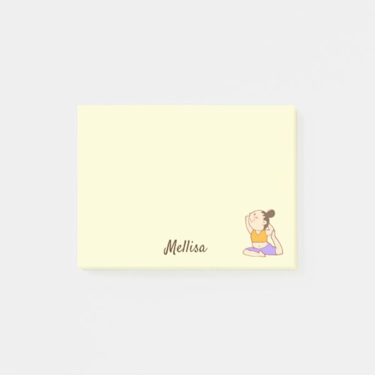 Étirements de yoga pour enfants DIY Post-it Notes  (Devant)