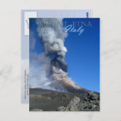 Etna - vulkaanuitbarsting briefkaart (Voorkant / Achterkant)