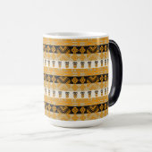Etnic African Tribal Stripes Pattern Magische Mok (Voorkant rechts)
