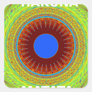 Etnici hebben een fijne dag en een betere nacht vierkante sticker