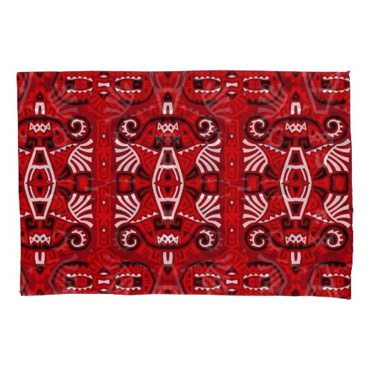 Etnisch Abstracte Boho Tegel Kussensloop (Voorkant)