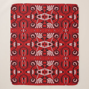Etnisch Abstracte Boho Tegel Sherpa Deken