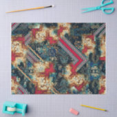 Etnisch Afrikaans document voor de ontkoppeling va Tissuepapier (Craft)