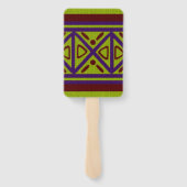 Etnisch Afrikaans gebreid stijlontwerp Handwaaier (Achterkant)