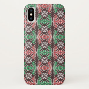 etnisch - afrikaans gestript geometrisch patroon iPhone x hoesje