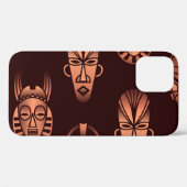 Etnisch Afrikaanse maskers, donkere achtergrond Case-Mate iPhone Case (Achterkant (horizontaal))