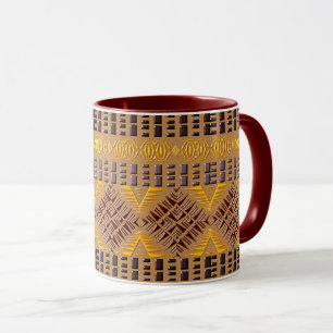etnisch - afrikaanse tribale geometrisch patroon mok