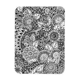 Etnisch Bloemen Geïnspireerd Magneet