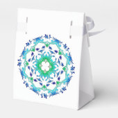 Etnisch Bloemen Mandala. Bedankdoosjes (Achterkant)