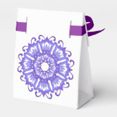 Etnisch Bloemen Mandala. Bedankdoosjes (Achterkant)