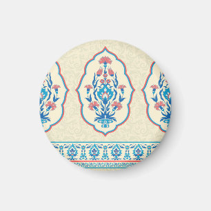 Etnisch bloemweefsel: naadloze elegantie magneet