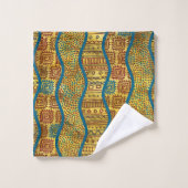 Etnisch Boho African Style op Gold Bad Handdoek (Wasdoekje)