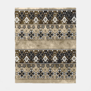 Etnisch boho grunge patroon. Tribale oude kunstdru Fleece Deken