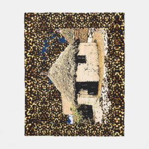 Etnisch decor afrikaans huis fleece deken