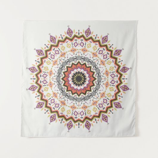 Etnisch Decoratief:  inheems Ornament Wandkleed (Voorkant)