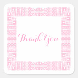 Etnisch design Weddenschap Hartelijk dank Stickers