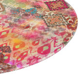 Etnisch Digitaal Abstract Naadloos Patroon Snijplank (Hoek)