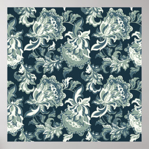 etnisch floreel naadloos patroon. folkloristisch poster