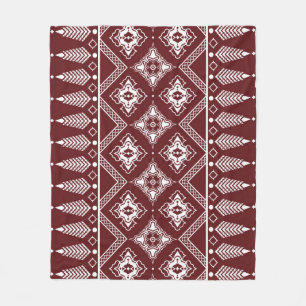 Etnisch Geometrisch Aziatisch Stijlpatroon Fleece Deken
