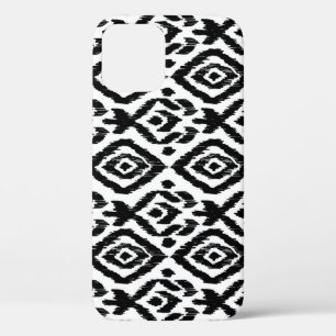 Etnisch handgetekend, inpakkend drukpatroon. iPhone 12 hoesje