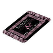 Etnisch ontwerp Weddenschap Save the Date Magnet 3 Magneet (Linkerzijde)