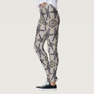Etnisch Oosters Ornament Borduurpatroon Leggings