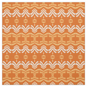 etnisch oranje patroon stof