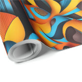 Etnisch patroon, Etnisch ontwerp, Etnisch Cadeaupapier (Rol Hoek)