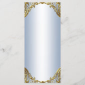 Etnisch Prince Baby shower Menu (Achterkant)