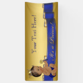 Etnisch Prince-Baby shower Spandoek (Verticaal)