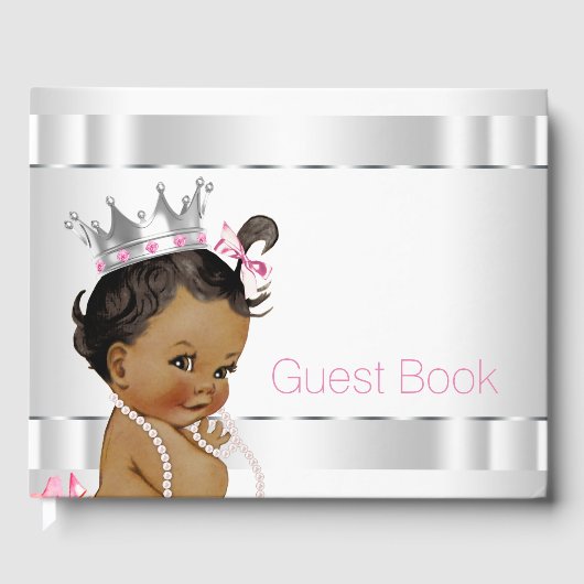 Etnisch Prinses Baby shower gastenboek (Voorkant)