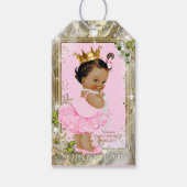 Etnisch Prinses Roze Tutu Baby shower Cadeaulabel (Voorkant)