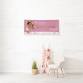 Etnisch prinsesje Baby shower Spandoek (Insitu)