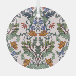 Etnisch Traditioneel: Decoratieve Bloemen Glas Ornament