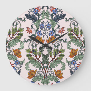 Etnisch Traditioneel: Decoratieve Bloemen Grote Klok
