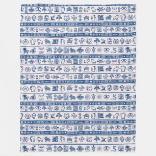Etnisch tribaal patroon - aziatische aztec afrikan fleece deken