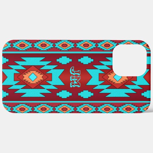 Etnisch zuidwest geometrisch aztec-patroon. Case-Mate iPhone case (Achterkant (horizontaal))